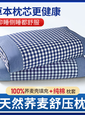 草本荞麦枕头护颈椎助睡眠