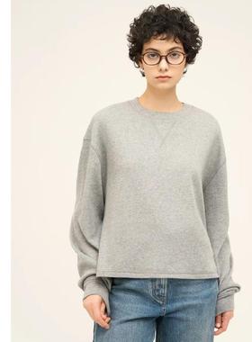 巧珀思｜亲肤舒适双面针织羊绒棉肌理卫衣14248+半裙套装14149