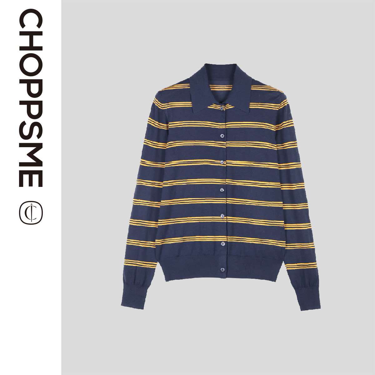 羊毛柔软轻薄针织条纹长袖开衫