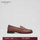 饰乐福鞋 时尚 牛皮圆头金属装 BENNETT棕色平底单鞋 2025年秋新款