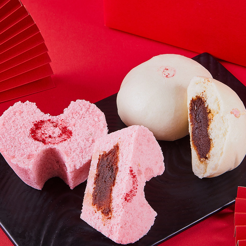 乔家栅定胜糕豆沙包380g诞寿包寿桃包点心传统糕点节日喜糕年货