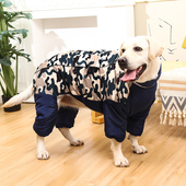 宠物狗衣服冬季 加绒加厚保暖冬装 中大型犬防水反光狗棉衣运动红色