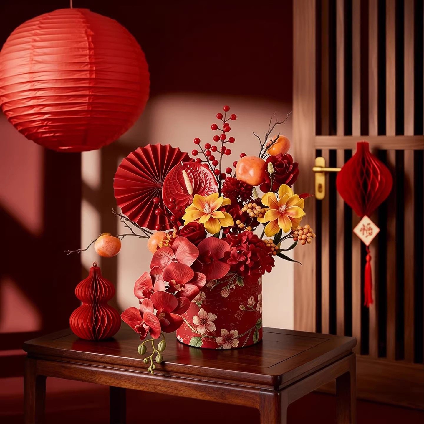 2026新年装饰品福桶抱抱桶过年马年春节氛围场景布置插花桌面摆件,家居饰品,桌面摆件,淘宝优惠券,粉丝福利购,淘宝优惠卷