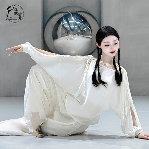 悦歌清舞现代舞上衣日常可穿显瘦