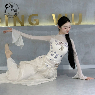 舞蹈练功服一整套中国舞飘逸演出服仙气成人阔腿裤 上衣 古典舞新款
