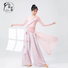 古典舞纱衣2025新款练功服阔腿裤夏天飘逸演出服中国舞舞蹈服套装