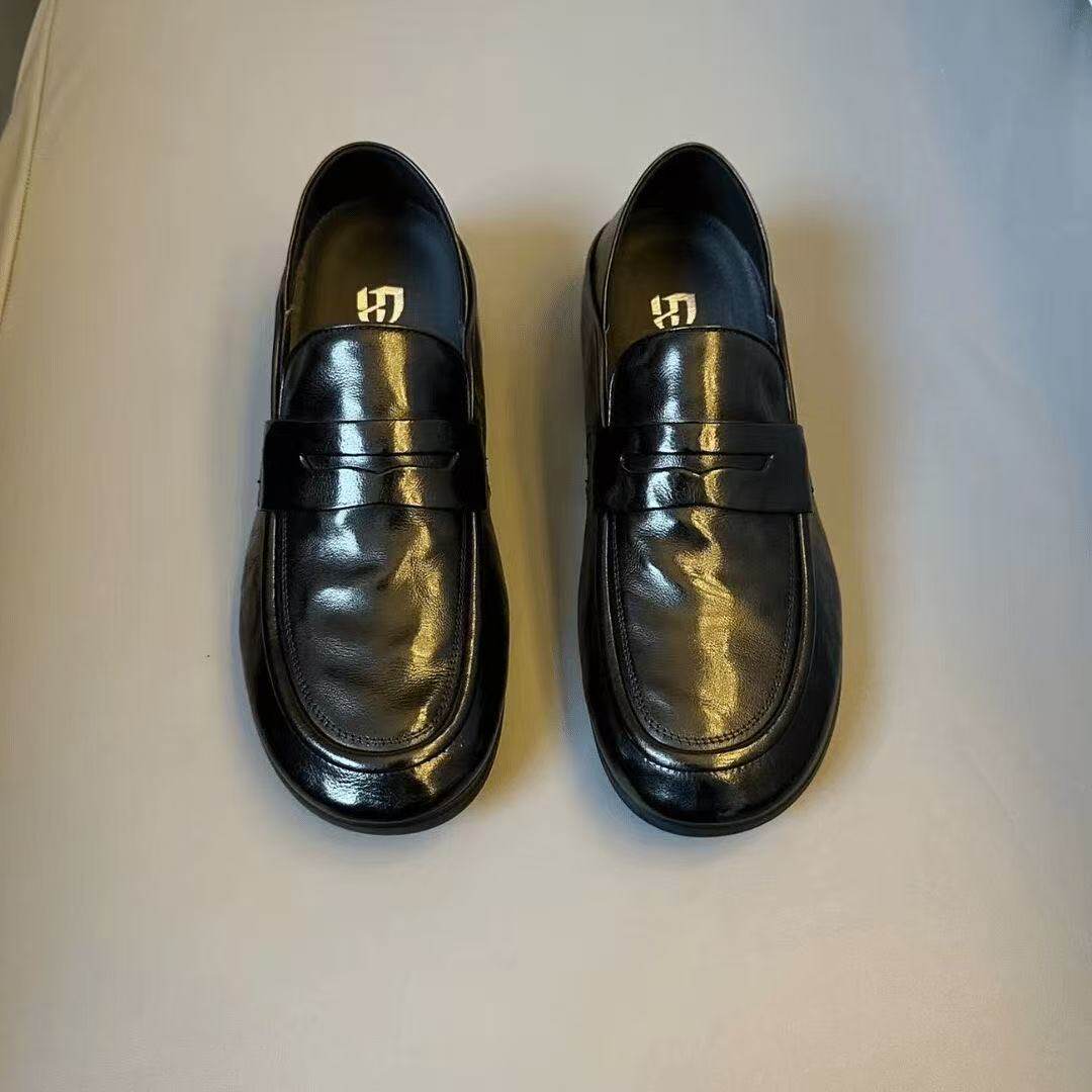 真皮休闲皮鞋男款爆款2026新款男士鞋子一脚蹬男鞋开车软底豆豆鞋