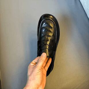 真皮休闲皮鞋男款爆款2026新款男士鞋子一脚蹬男鞋开车软底豆豆鞋