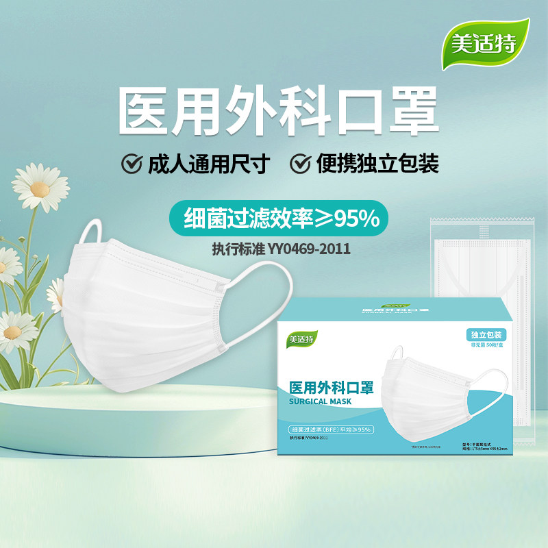美适特一次性医用外科口罩