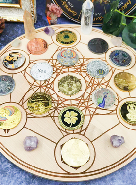 锌合金星座钱币收藏纪念币孔雀