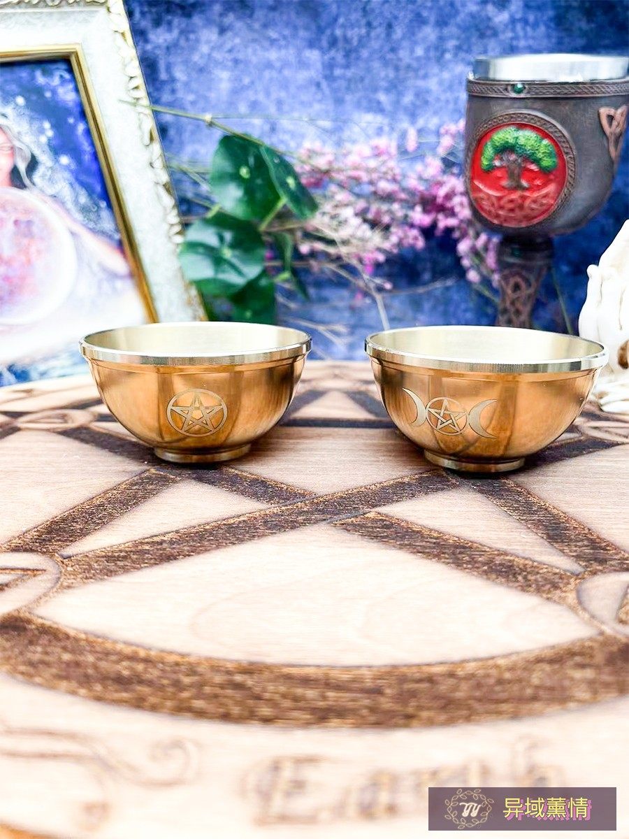 동그릇 급수 그릇 오각별 삼상 달 그릇 장식 촛대 수납 장식 장식