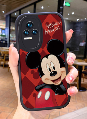 小羊皮米奇适用红米k50手机壳redmi k50g电竞k20pro新款k40女note11pro+男nt10潮牌nte9小米官k30防摔5G8 7