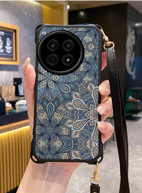 图腾适用一加ACE3Pro手机壳斜跨挂绳ACE2V保护套ACE5竞速版12至尊新品1+ac外壳ace3v新款13T防摔硅胶软壳全包