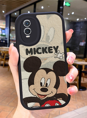 小羊皮米奇适用vivoy53s手机壳y70s y52s新款y55s12女vicoy51s防摔y70s丫套y93男ⅴiv0y73s5Gviy33s潮iqoo10