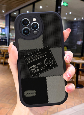 小羊皮适用苹果13手机壳iphone14promax新款ihpnoe16e网红15plus男11pro女x爆款17air8iphnoe7挂绳ip12斜跨