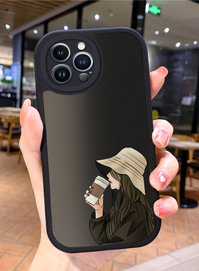 女孩适用苹果13promax手机壳15pro套iphone12新款ihpnoe11e网红16plus男mini女17air14iphnoe6s7潮牌i8挂绳xs