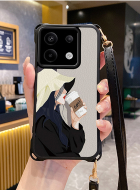女孩适用小米红米note13pro手机壳note12Turbo4套11Tpro新款10t+k80斜跨K70至尊版挂绳60全包50新品40s潮14