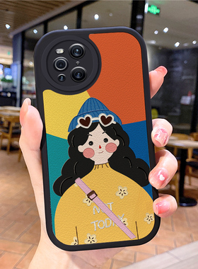 小羊皮女孩适用OPPORealmev25手机壳v20k10女gt2pro男findx5新款v13防摔7se真我v11relmex潮牌q3pro套Reno8