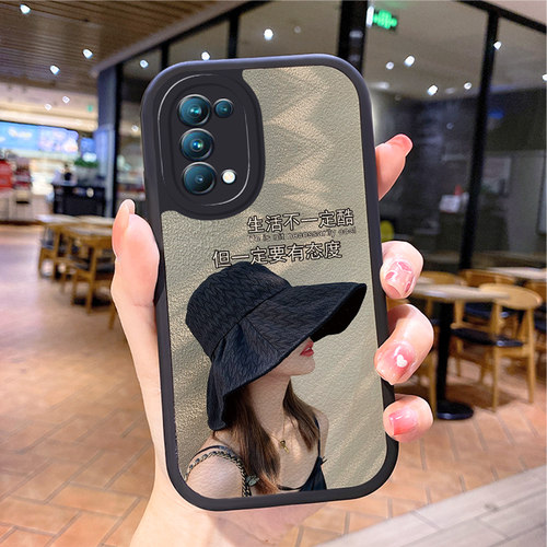 羊皮女孩适用opporeno6手机壳