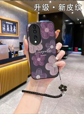 适用华荣耀90pro手机壳honor60新款h0n0r50se潮牌爆款ry80小众70pr0男magic3女款60防摔p90九零mαgic4挂绳