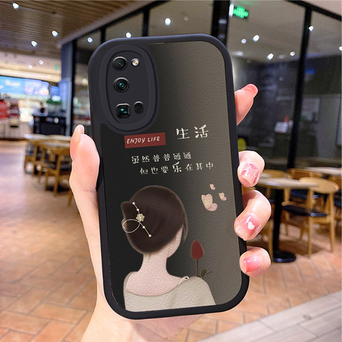 小羊皮mate60nova11手机壳