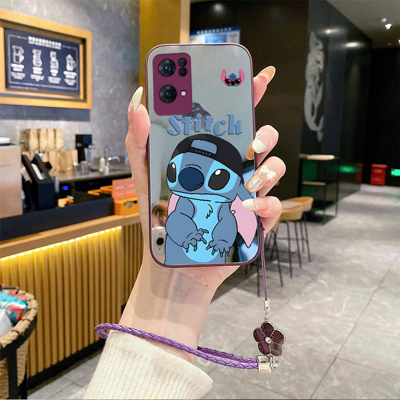 适用OPPOReno13pro手机壳A93S补妆镜FindX8挂绳K12X新款A97全包11新品10套A58K9+8外壳7A96防摔6史迪仔4se3i5