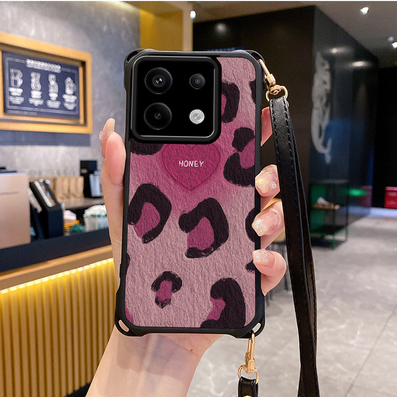 爱心适用小米红米note13pro手机壳note12Turbo4套11Tpro新款10t+k80斜跨K70至尊版挂绳60全包50新品40s潮14