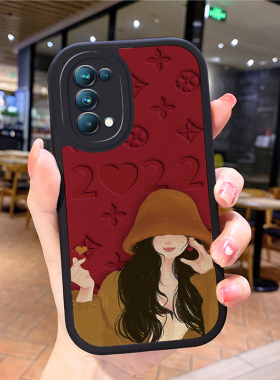 小羊皮女孩适用opporeno6手机壳opρoreno5pro新款0pporeno4opp0ren02女opreno3reon5k opop poop oppi oppe