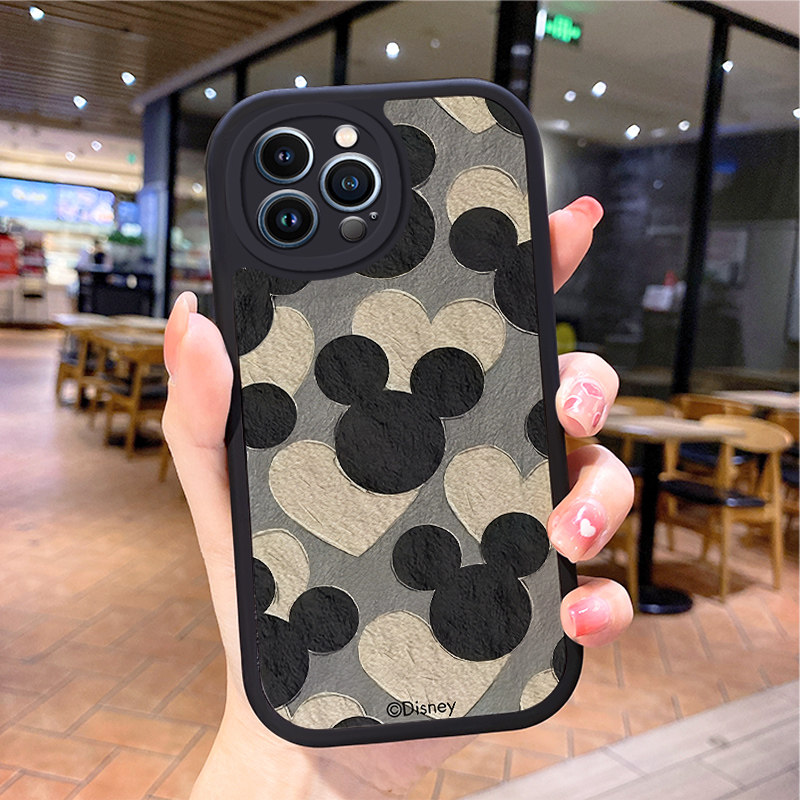 米奇适用苹果15promax手机壳iphone12pro套14plus十三11十五i13新款16挂绳x女款xs7xr全包xsmax6s17air防摔8
