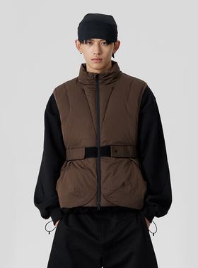 FMACM闷与狂 可调节束腰运动羽绒马甲背心男女外穿2025流行爆款