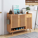 原木鞋 储物柜阳台收纳柜子 柜大容量全实木入户玄关柜家用门口中式