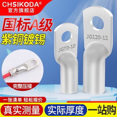 国标A级JG船用铜鼻子接线端子