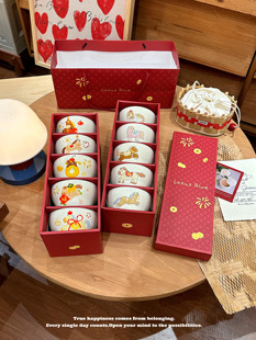 ins风马年餐具新年礼物实用本命年小马碗具家用碗礼盒乔迁伴手礼