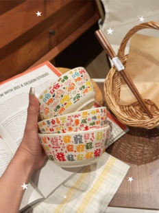 创意陶瓷米饭碗特别好看的碗家用高级感干饭碗水果沙拉碗小碗