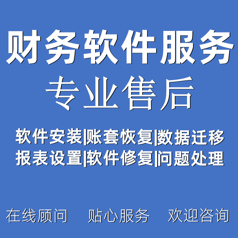 财务软件技术服务安装维护培训售后软件重新安装账套备份年结远程-封面