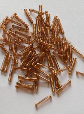 铜弹簧 导电铜丝弹簧 磷铜线压簧压缩弹簧 导电拉簧扭簧弹簧定做