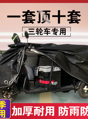 适用雅迪C2电动三轮车YD500DQ-11C遮雨罩防晒套车衣套防雨防尘罩