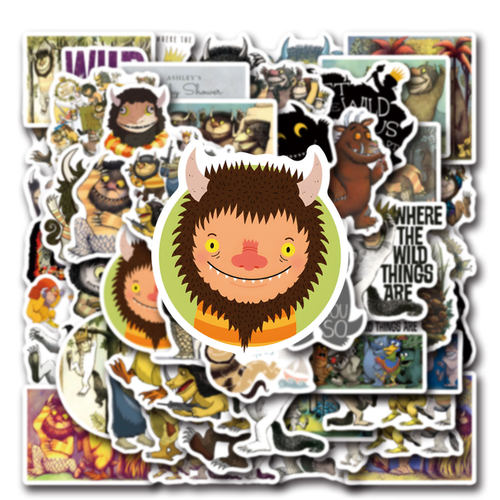 55张Where The Wild Things Are野兽出没的地方创意贴纸DIY文具贴