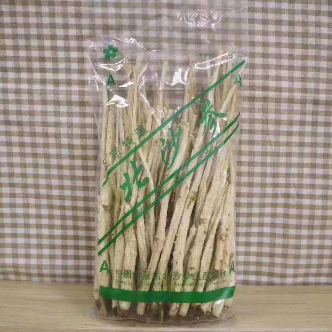沙参干货500g包邮无硫新鲜煲汤料内蒙古赤峰北沙参配玉竹麦冬
