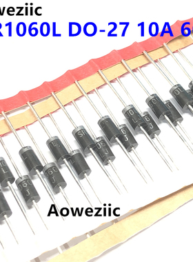 10个 SR1060L DO-27 电流10A 电压60V DO-27 直插 肖特基二极管