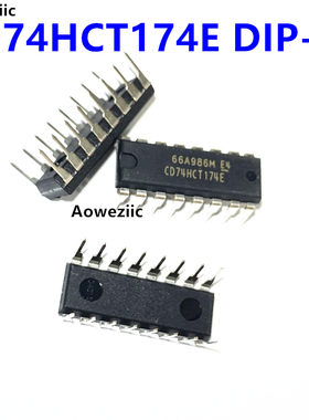 CD74HCT174E DIP-16 直插 复位功能 高速CMOS 逻辑六路 D型触发器