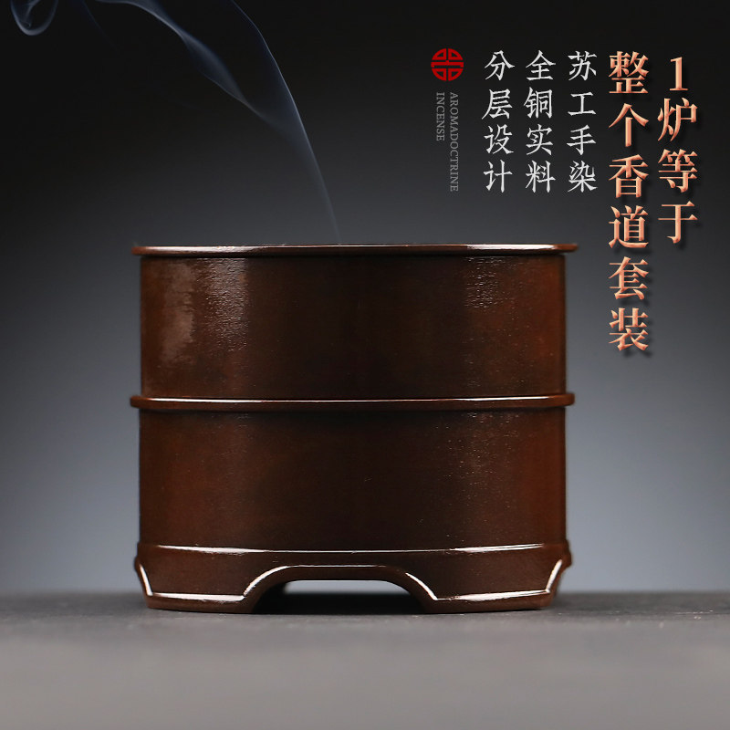源器香炉诚敬家用室内纯铜图片