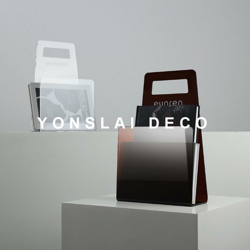 现代简约高级感亚克力书架