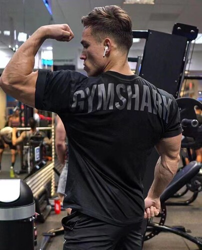 GYMSAHRK男士短袖宽松舒适纯棉
