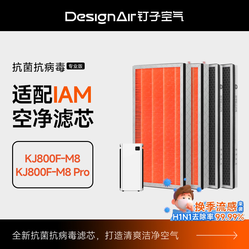 适配IAM空气净化器M8/Pro过滤网