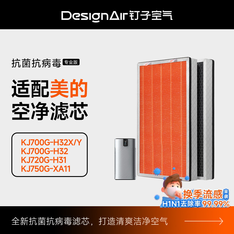 适配美的空气净化器滤网