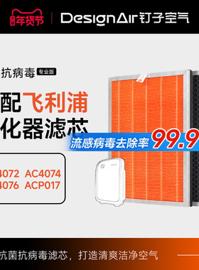 适配飞利浦空气净化器滤网AC4072/AC4074/4076/ACP017/P073过滤芯