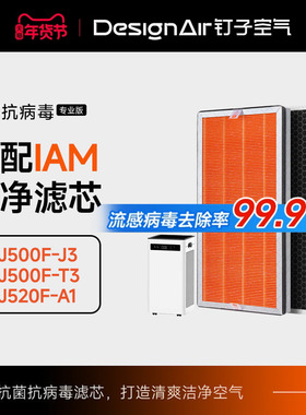 适配英国IAM空气净化器滤芯KJ500F-J3/T3/KJ520F-A1除醛过滤网