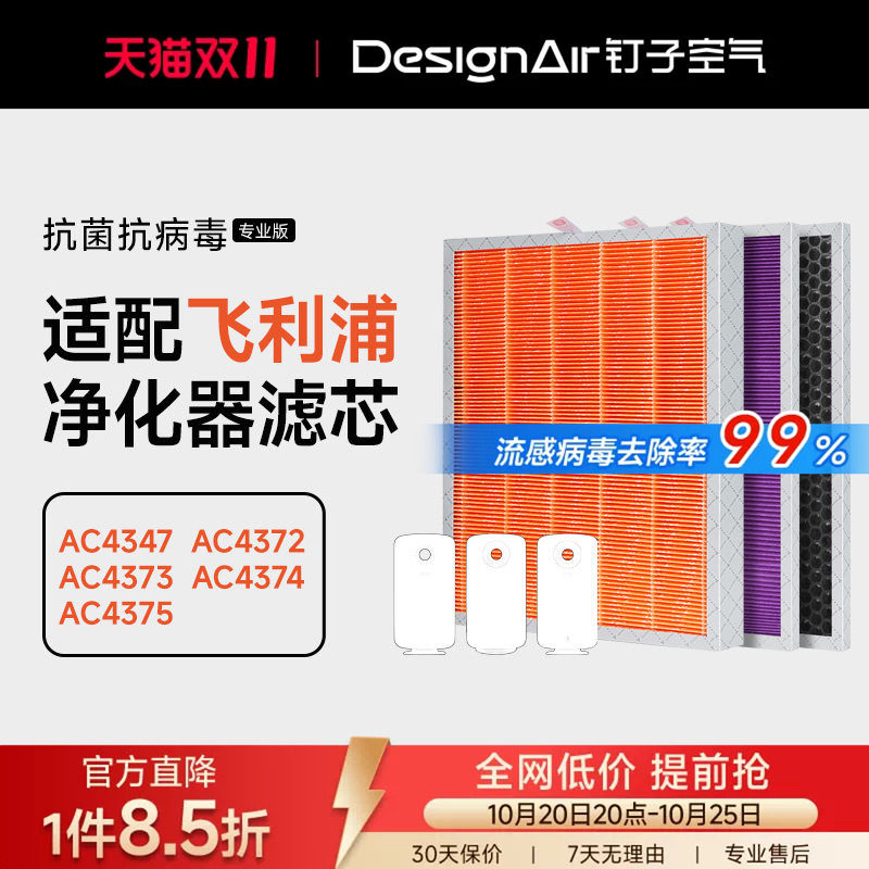 适配飞利浦空气净化器过滤网