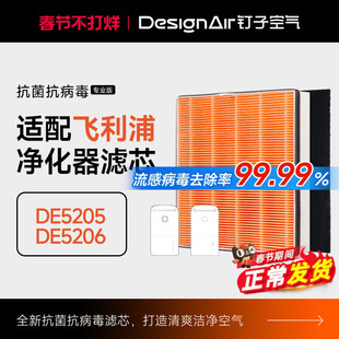 适用飞利浦空气净化器除湿机过滤网DE5205/FY1119/DE5206滤芯HEPA